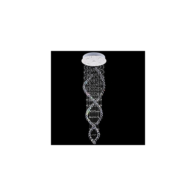 Suspension en métal galvanisé et cristal, style moderne, contemporain, traditionnel, classique, rustique, style lodge, vintage, style country island