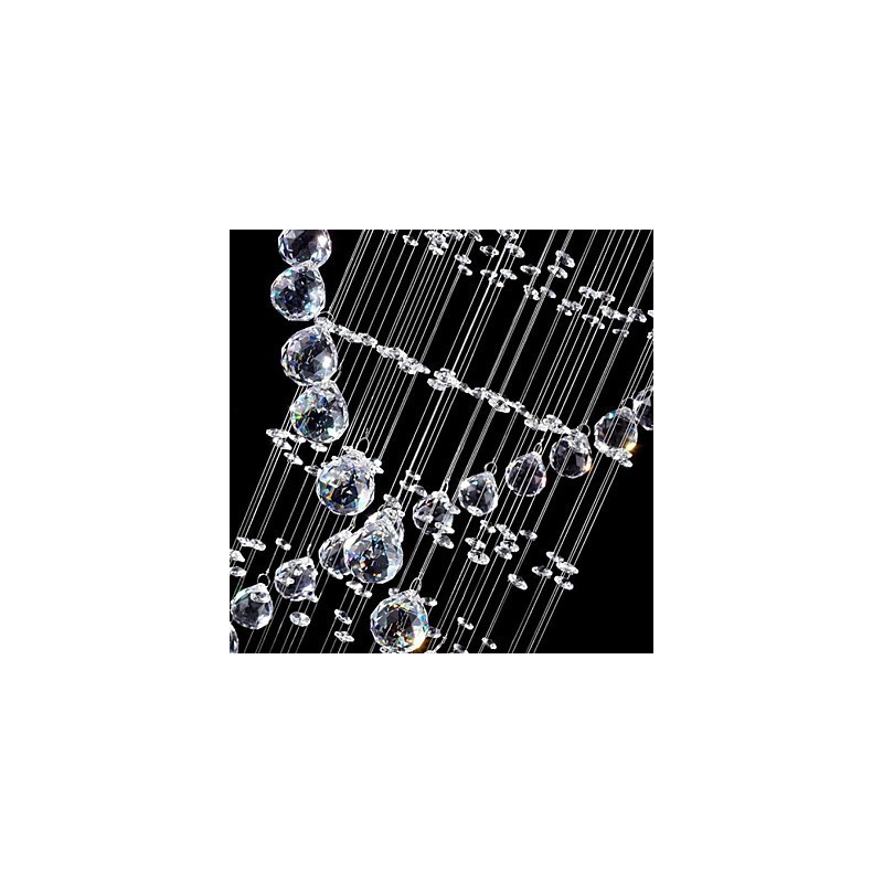 Suspension en métal galvanisé et cristal, style moderne, contemporain, traditionnel, classique, rustique, style lodge, vintage, style country island