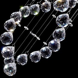 Suspension en métal galvanisé et cristal, style moderne, contemporain, traditionnel, classique, rustique, style lodge, vintage, style country island