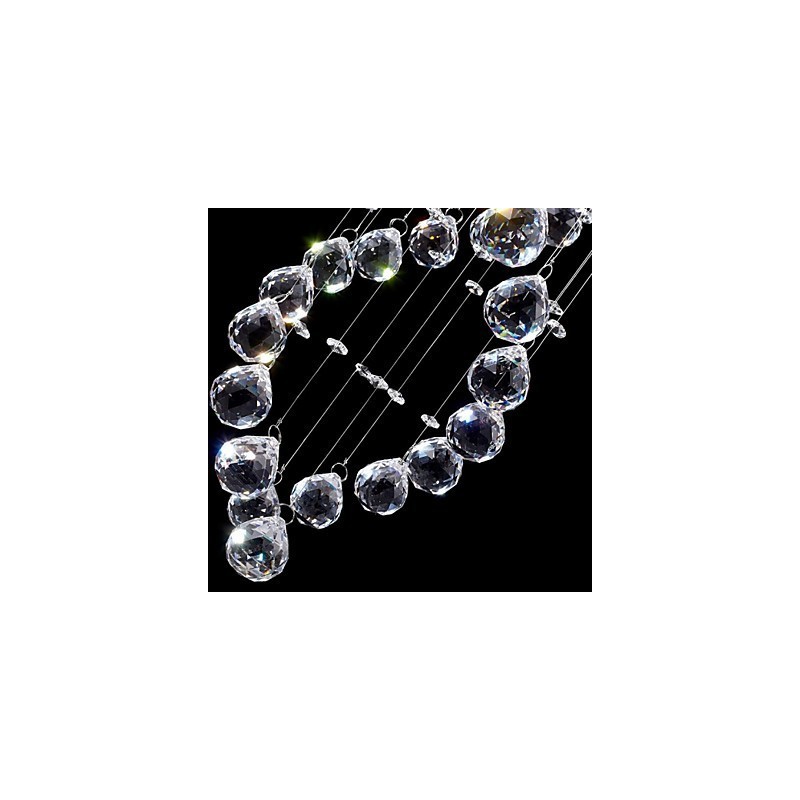 Suspension en métal galvanisé et cristal, style moderne, contemporain, traditionnel, classique, rustique, style lodge, vintage, style country island
