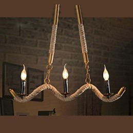 Suspension traditionnelle classique vintage rétro en métal galvanisé