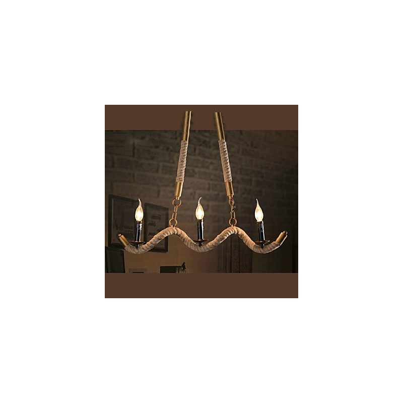 Suspension traditionnelle classique vintage rétro en métal galvanisé