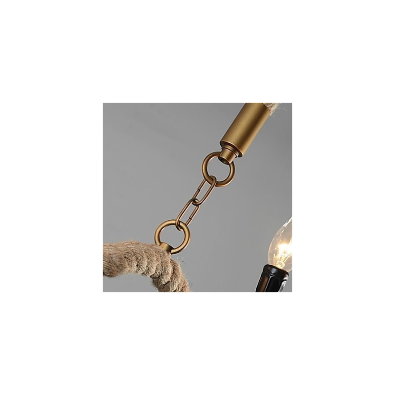 Suspension traditionnelle classique vintage rétro en métal galvanisé