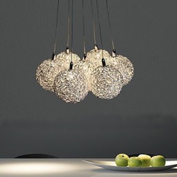 Suspension en métal galvanisé de style mini contemporain moderne