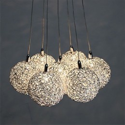 Suspension en métal galvanisé de style mini contemporain moderne