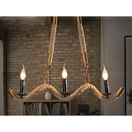 Suspension traditionnelle classique vintage rétro en métal galvanisé