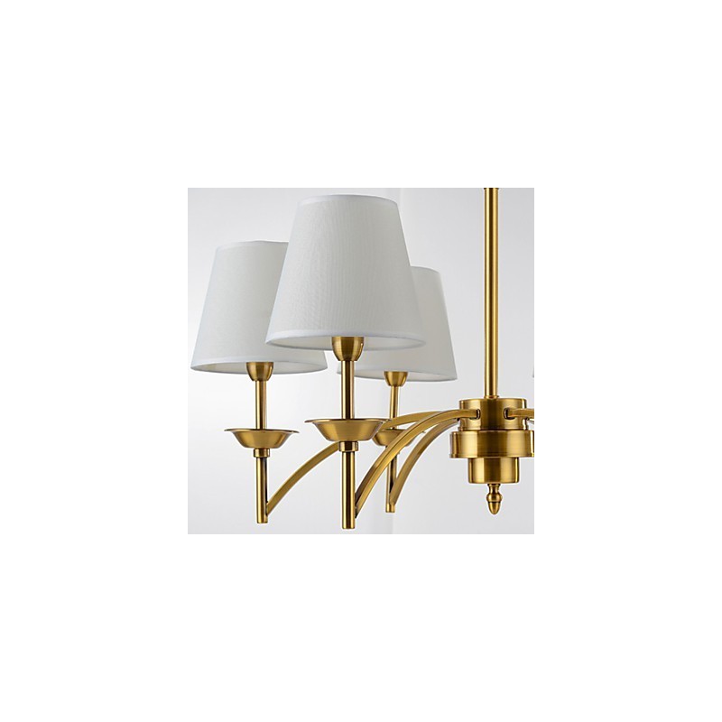 Famille de luminaires suspendus décoratifs modernes et contemporains blanc pur