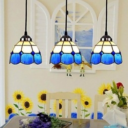 Lampes et lanternes en verre à abat-jour contracté européen de la Méditerranée