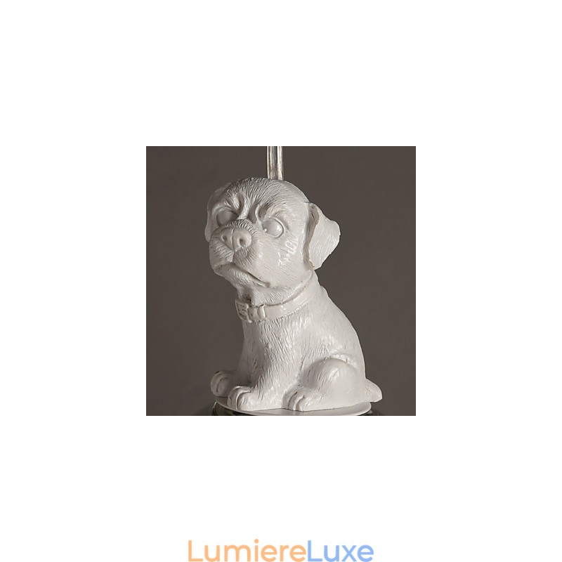 Lampe suspendue en forme de chien de dessin animé, petite lampe suspendue créative en verre rural de Taipei
