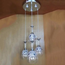 Suspensions modernes contemporaines en verre