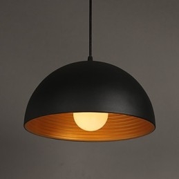 Lampe créative ronde en fer forgé pour cheminée, style rétro, noir et blanc