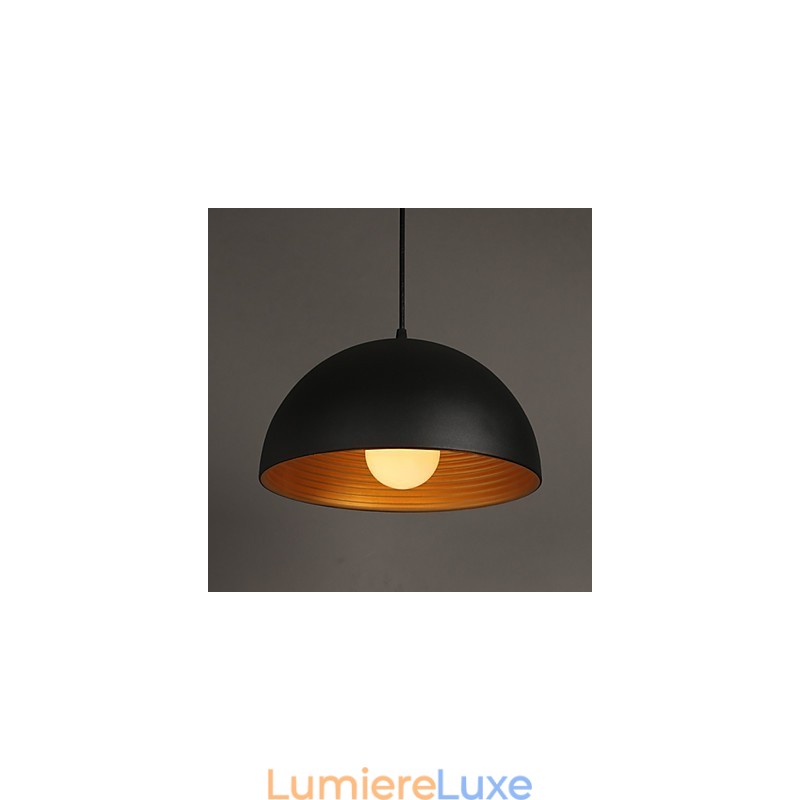 Lampe créative ronde en fer forgé pour cheminée, style rétro, noir et blanc