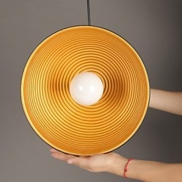Lampe créative ronde en fer forgé pour cheminée, style rétro, noir et blanc