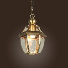 Suspension galvanisée de style mini lanterne classique traditionnelle