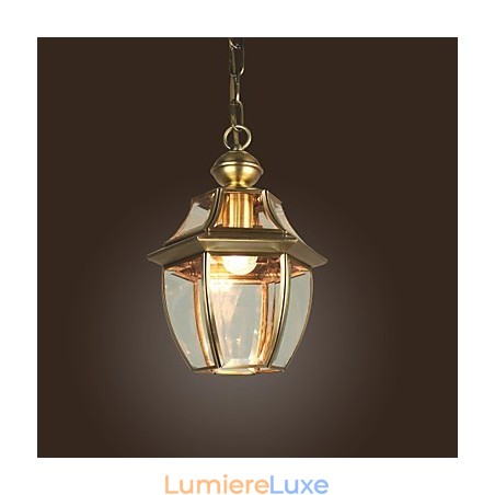 Suspension galvanisée de style mini lanterne classique traditionnelle Suspension galvanisée de style mini lanterne classique traditionnelle