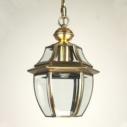Suspension galvanisée de style mini lanterne classique traditionnelle