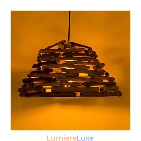 Plafonniers rétro classiques en bois, lampes suspendues simples, lampe suspendue de café Plafonniers rétro classiques en bois, lampes suspendues simples, lampe suspendue de café