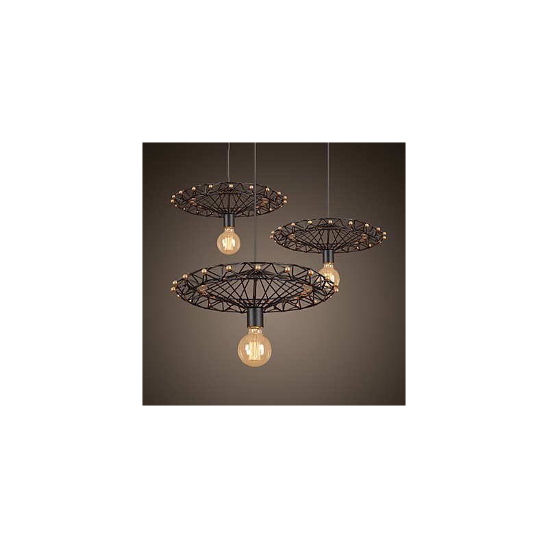 Plafonniers rétro classiques en métal, lampes suspendues simples, lampe suspendue de café