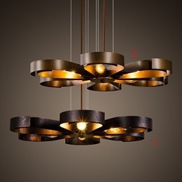 Plafonniers rétro classiques en métal, lampes suspendues simples, lampe suspendue de café