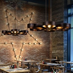 Plafonniers rétro classiques en métal, lampes suspendues simples, lampe suspendue de café