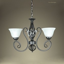 Jane Le lustre est contracté en fer forgé Lampes d'éclairage décoratives créatives de style européen