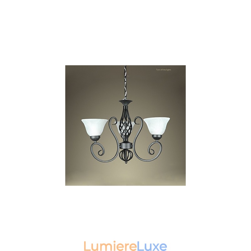 Jane Le lustre est contracté en fer forgé Lampes d'éclairage décoratives créatives de style européen
