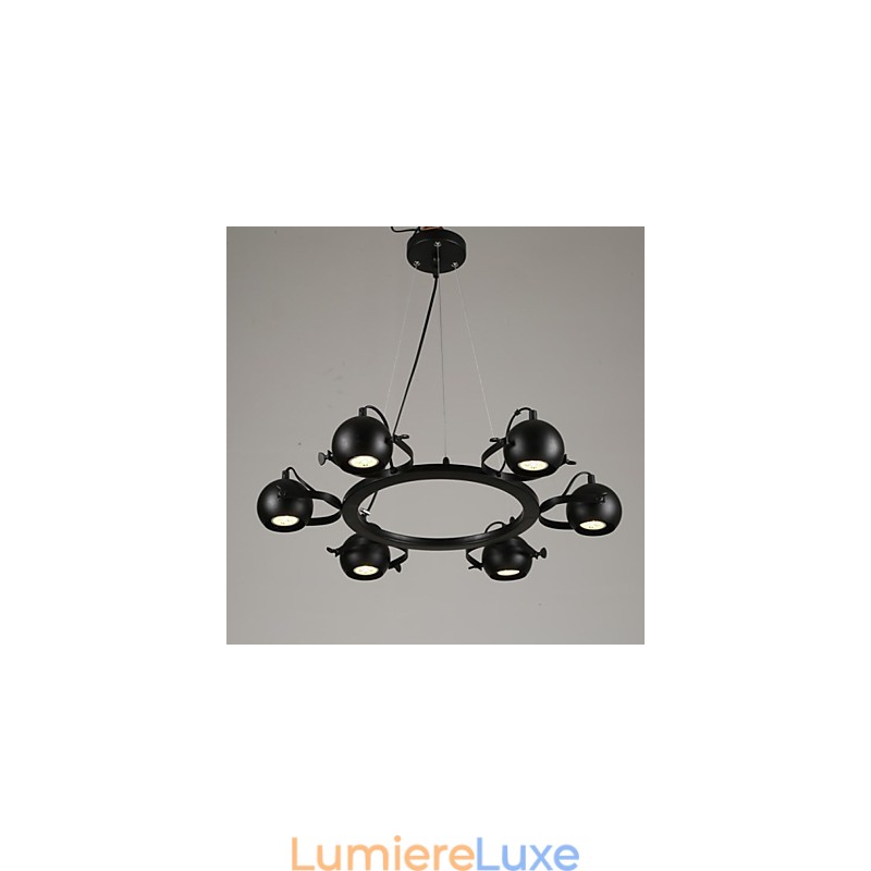 Lustre vintage en fer, style industriel créatif