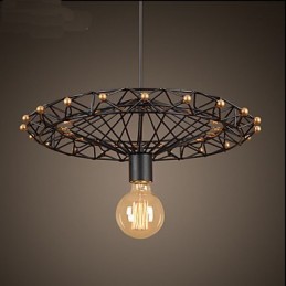 Lustre à grande roue de l'industrie du fer de campagne américaine