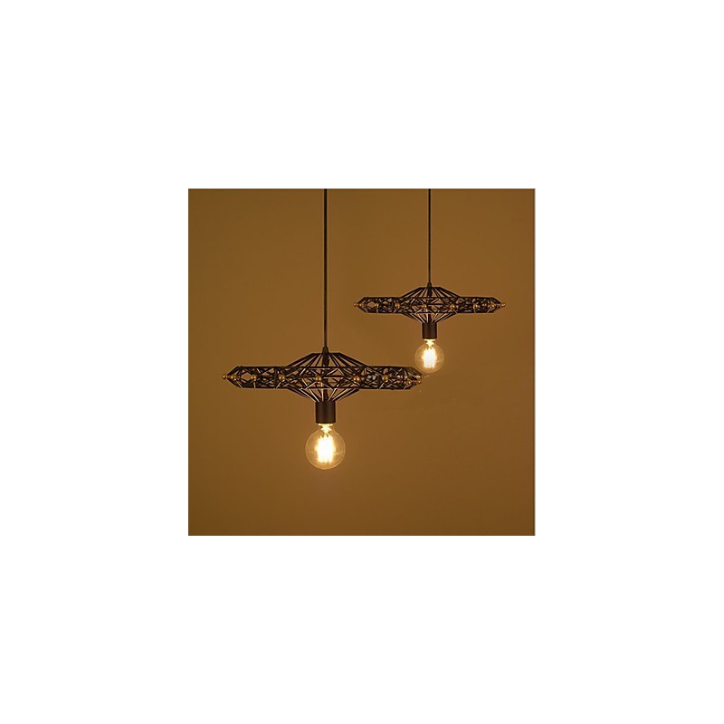 Lustre à grande roue de l'industrie du fer de campagne américaine