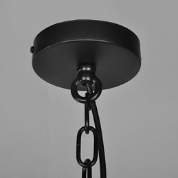 Suspension en métal style peinture de campagne vintage pour garage