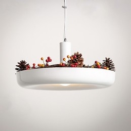 Famille de luminaires suspendus décoratifs modernes et contemporains blanc pur