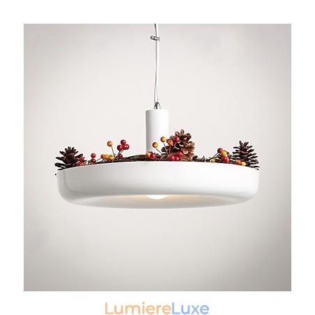 Famille de luminaires suspendus décoratifs modernes et contemporains blanc pur Famille de luminaires suspendus décoratifs modernes et contemporains blanc pur