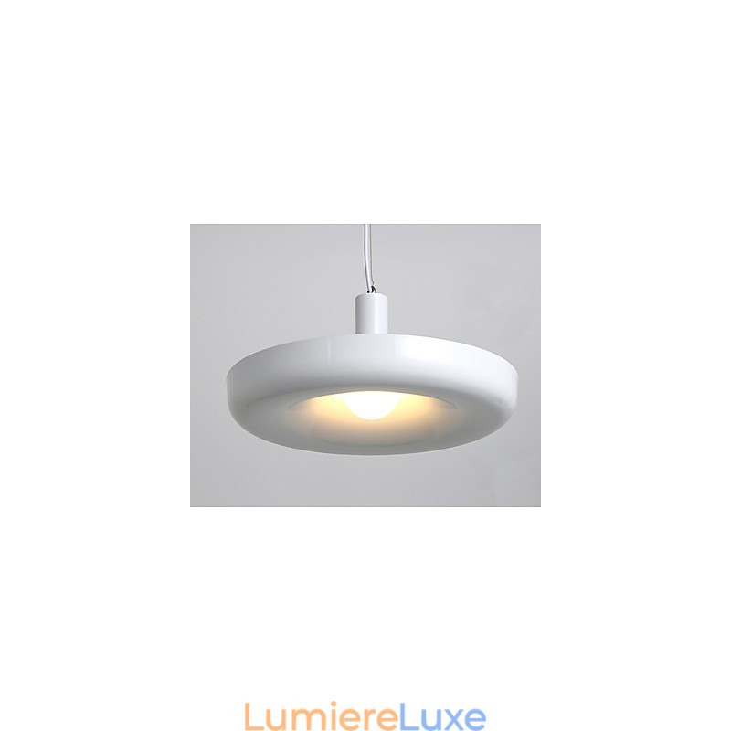 Famille de luminaires suspendus décoratifs modernes et contemporains blanc pur