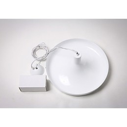 Famille de luminaires suspendus décoratifs modernes et contemporains blanc pur
