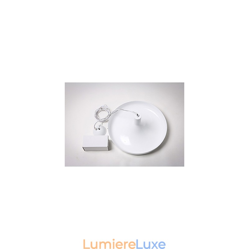 Famille de luminaires suspendus décoratifs modernes et contemporains blanc pur