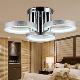Lustre Moderne Argenté 3 Lumières
