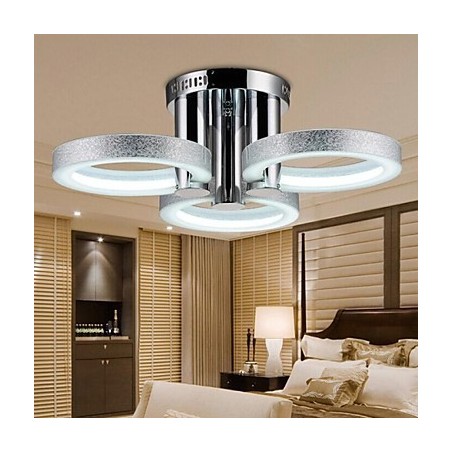 Lustre Moderne Argenté 3 Lumières Lustre Moderne Argenté 3 Lumières