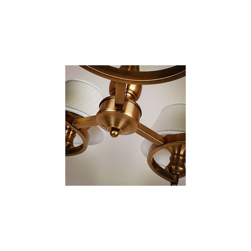 Lustre en métal galvanisé de style mini vintage Rustic Lodge