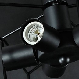 Suspension en métal style vintage 3 W pour garage