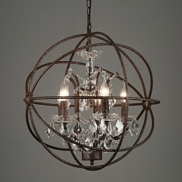 Lustre Cristal Traditionnel Classique Métal