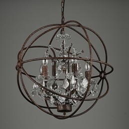 Lustre Cristal Traditionnel Classique Métal