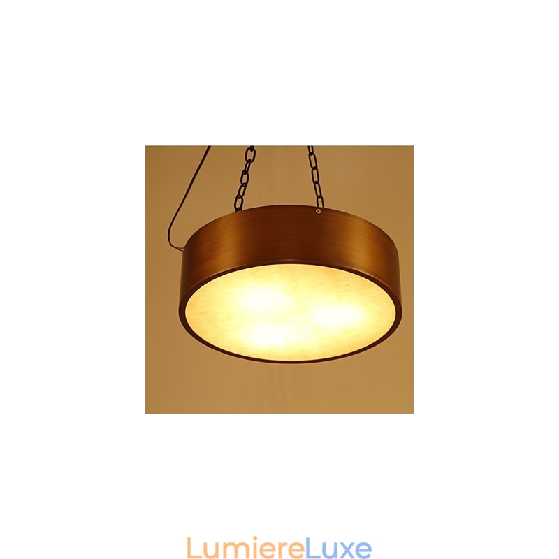 Lustre américain vintage Lustre tambour