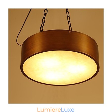 Lustre américain vintage Lustre tambour Lustre américain vintage Lustre tambour