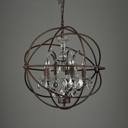 Lustre Cristal Traditionnel Classique Métal