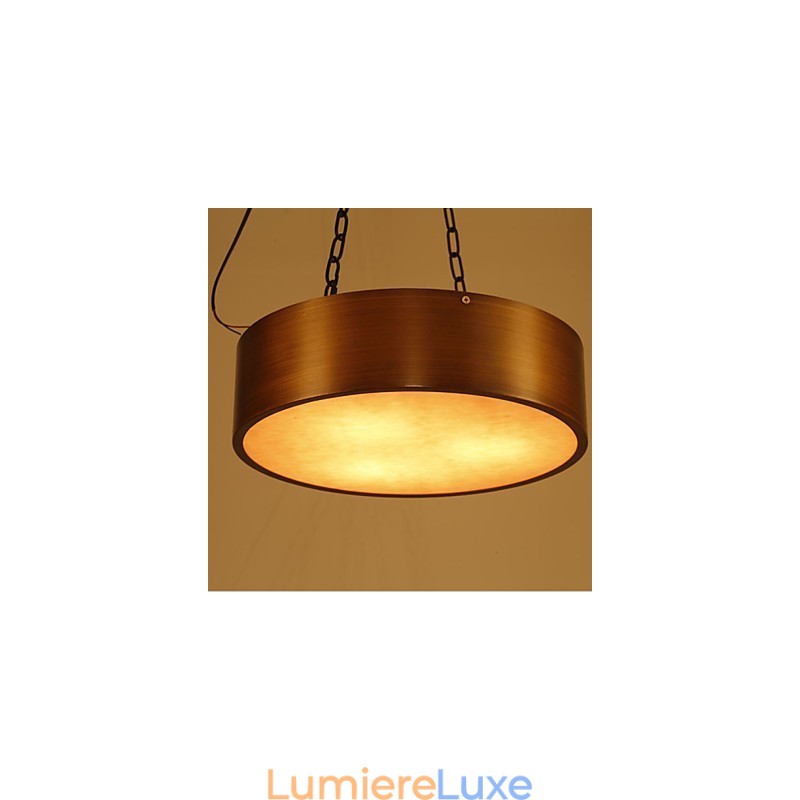 Lustre américain vintage Lustre tambour