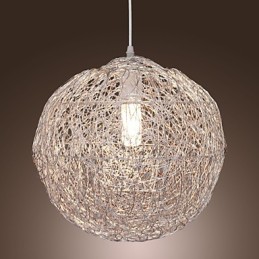 Suspension moderne contemporaine en chrome de style mini globe