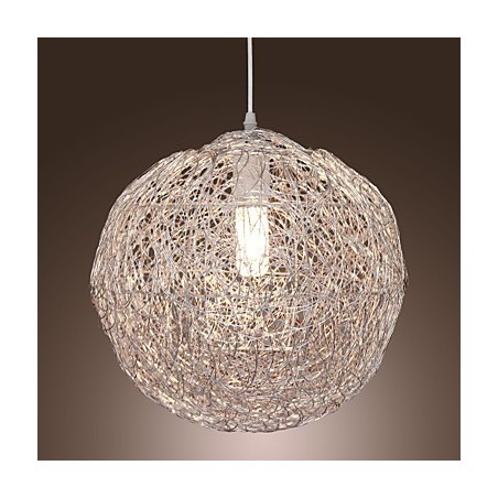 Suspension moderne contemporaine en chrome de style mini globe Suspension moderne contemporaine en chrome de style mini globe