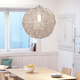 Suspension moderne contemporaine en chrome de style mini globe