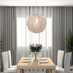 Suspension moderne contemporaine en chrome de style mini globe
