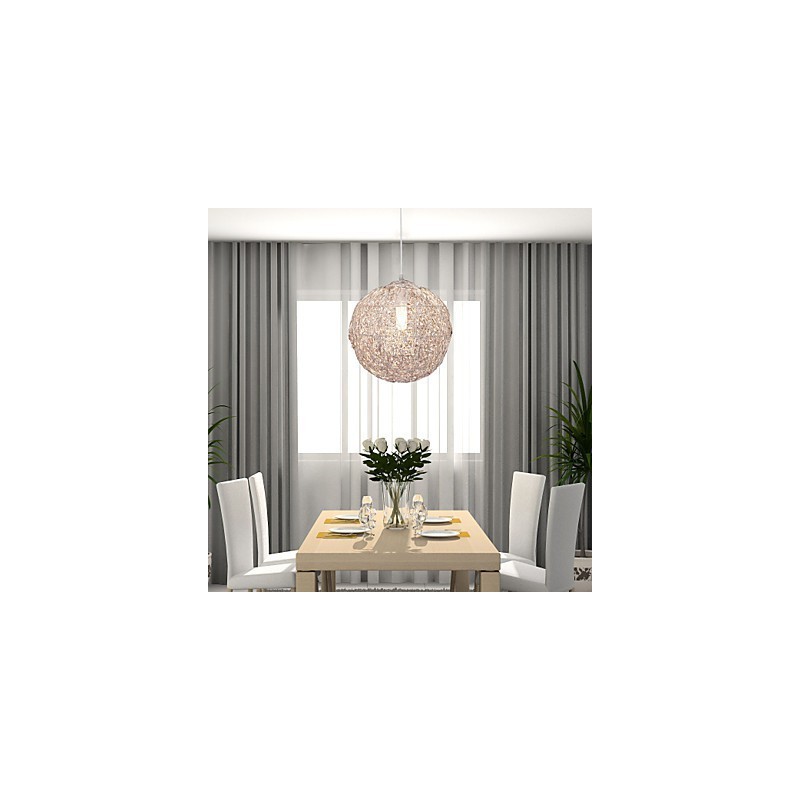 Suspension moderne contemporaine en chrome de style mini globe